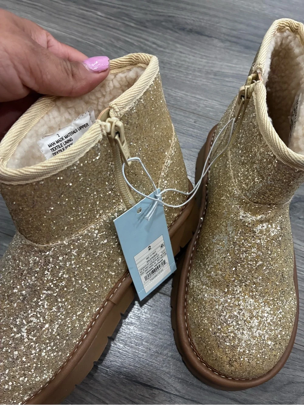 Cat & Jack sparkling gold
